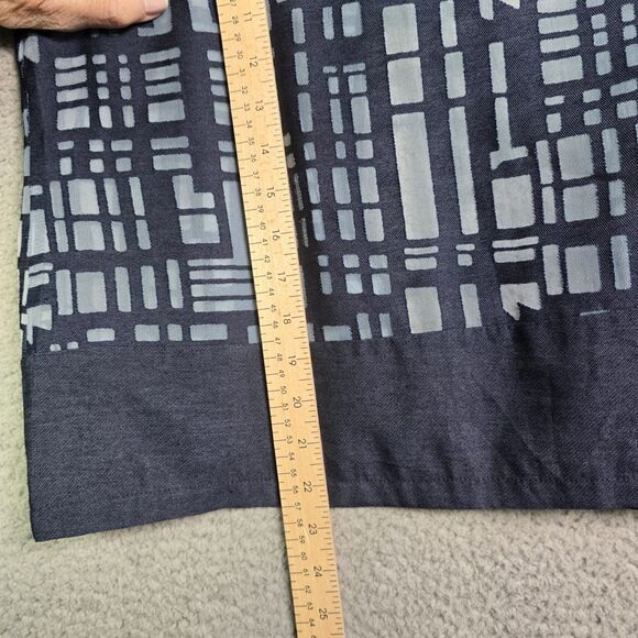 Chicos Lightweight Blue Gray Burnout Jacket Size 0 Geometric Pattern 3/4 Sleeve - Picture 13 of 15